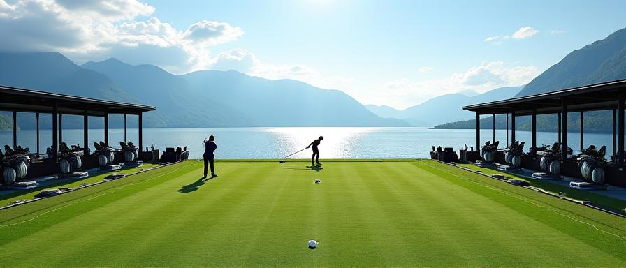 Moderne Driving Range am Zürichsee